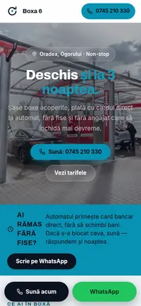 Aceeași pagină pe telefon