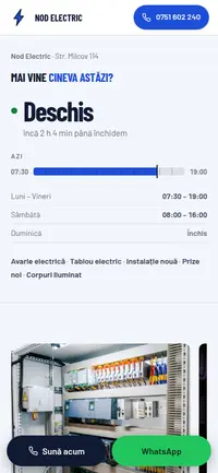 Aceeași pagină pe telefon