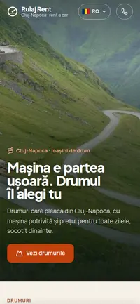 Aceeași pagină pe telefon