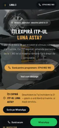 Aceeași pagină pe telefon