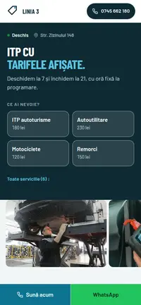 Aceeași pagină pe telefon