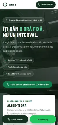 Aceeași pagină pe telefon