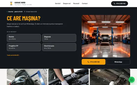 Varianta Ghișeu pentru Garage Nord, pe ecran de calculator
