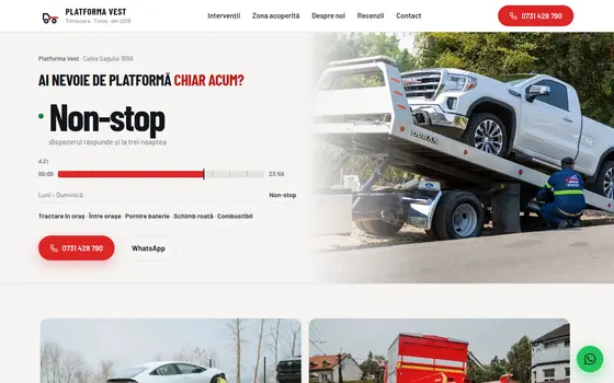 Varianta Non-stop pentru Platforma Vest, pe ecran de calculator