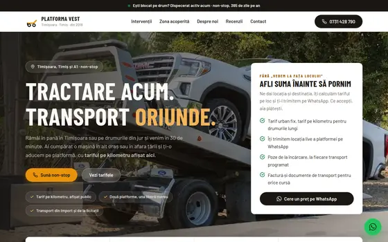 Varianta Platformă pentru Platforma Vest, pe ecran de calculator