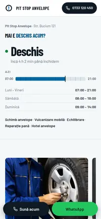 Aceeași pagină pe telefon