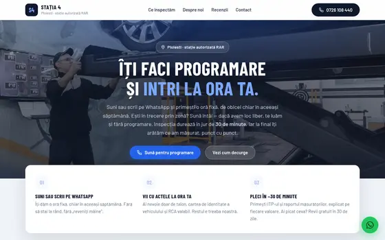 Varianta Oră fixă pentru Stația 4, pe ecran de calculator